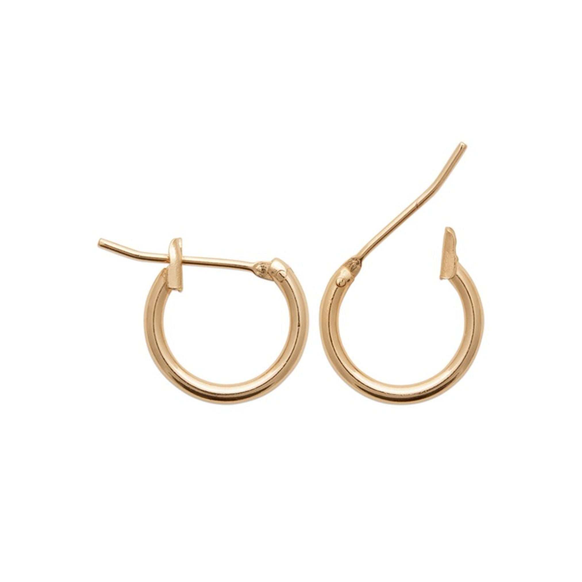 Boucles d'Oreilles - Créoles 12mm- Plaqué Or