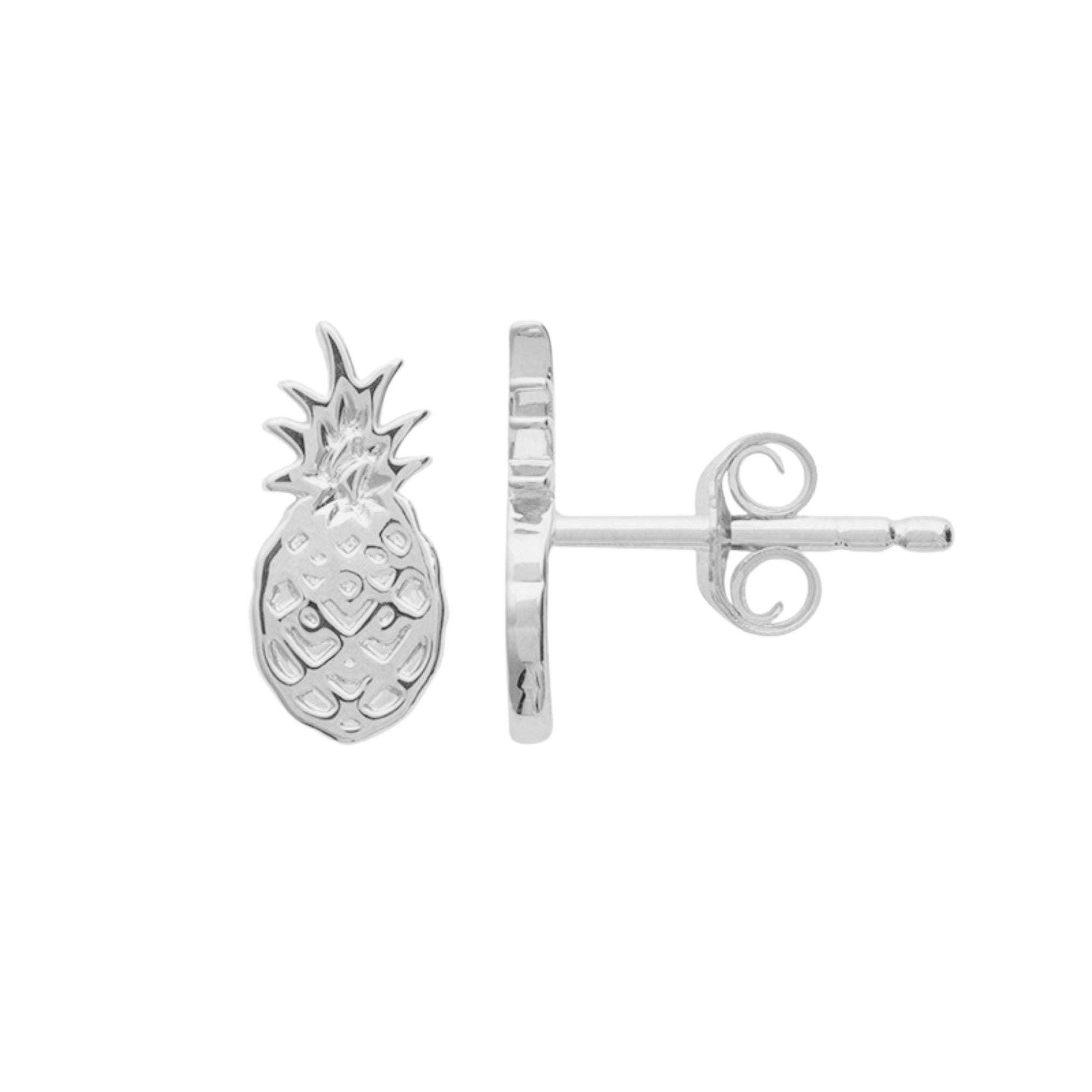 Boucles d'Oreilles - Ananas - Argent