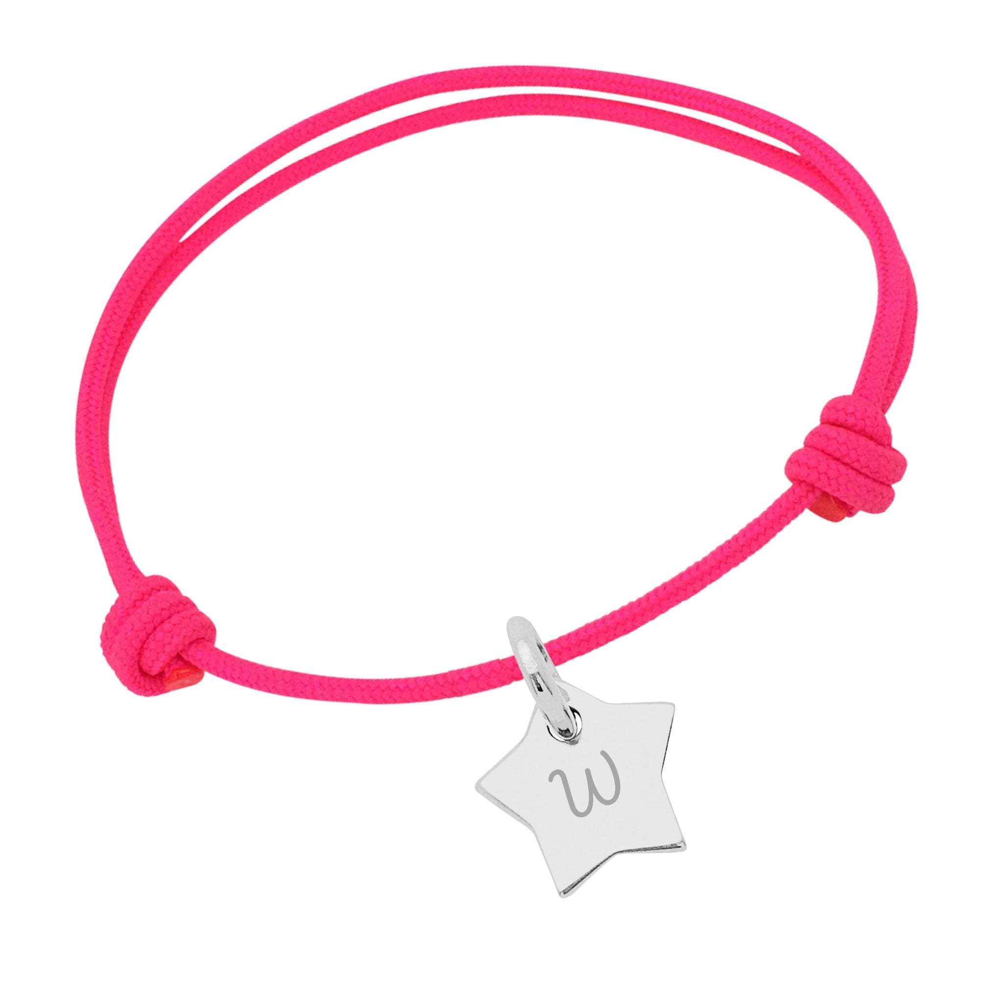Bracelet Enfant Personnalisé - Cordon & Petite Étoile - Argent 925