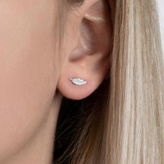 Boucles d'Oreilles - Plumes - Argent