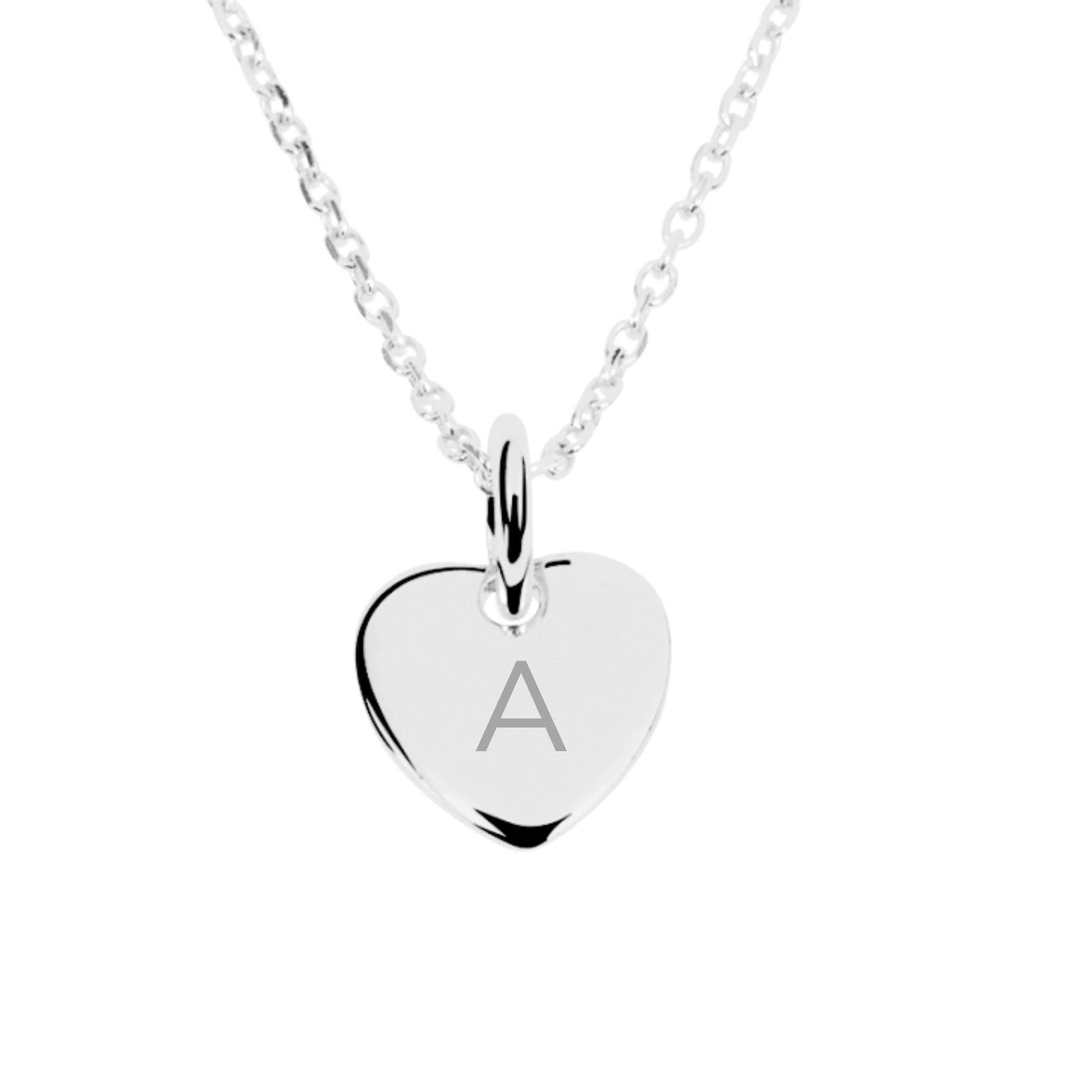 Collier Personnalisé Enfant - Petit Coeur - Argent 925