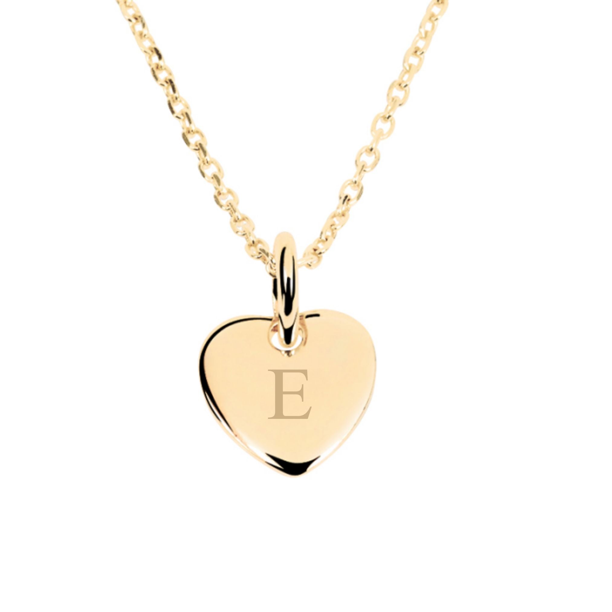 Collier Personnalisé Enfant - Petit Coeur - Plaqué Or 18K