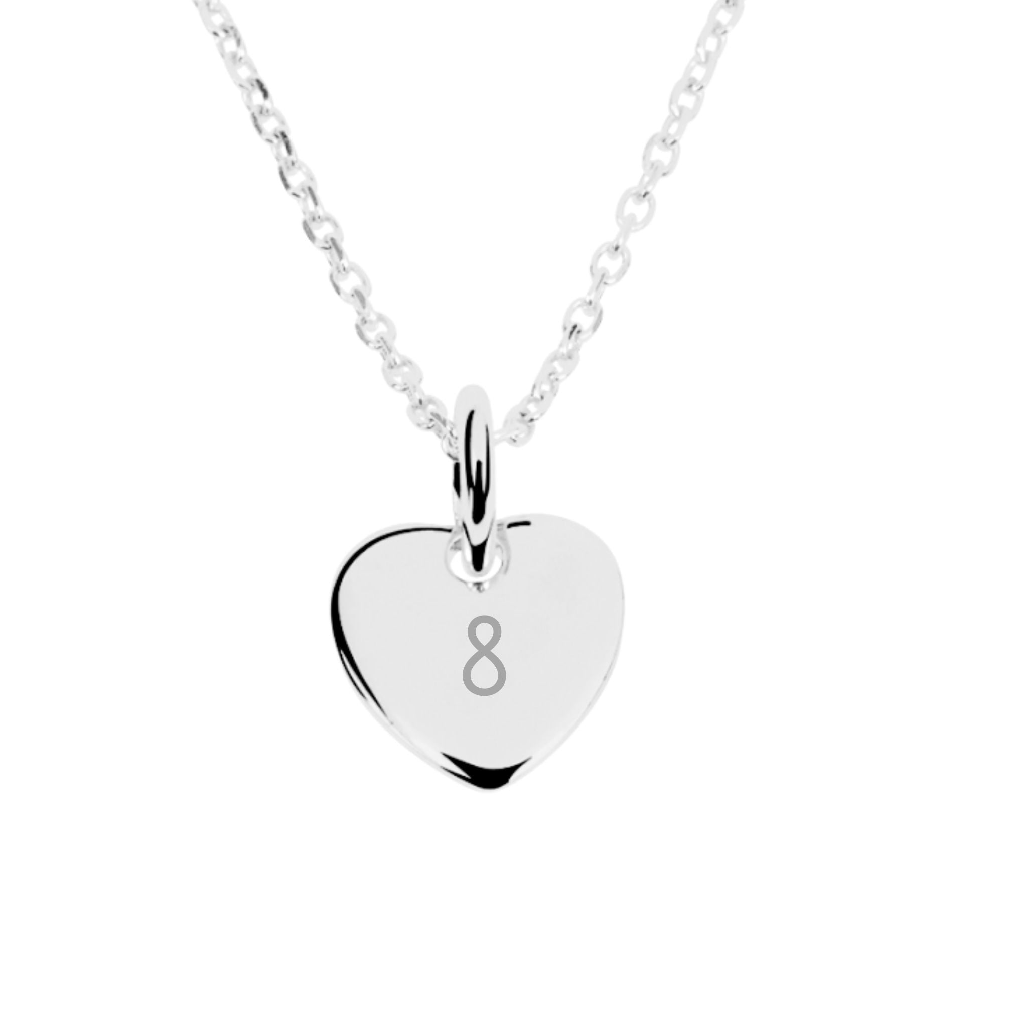 Collier Personnalisé Enfant - Petit Coeur - Argent 925