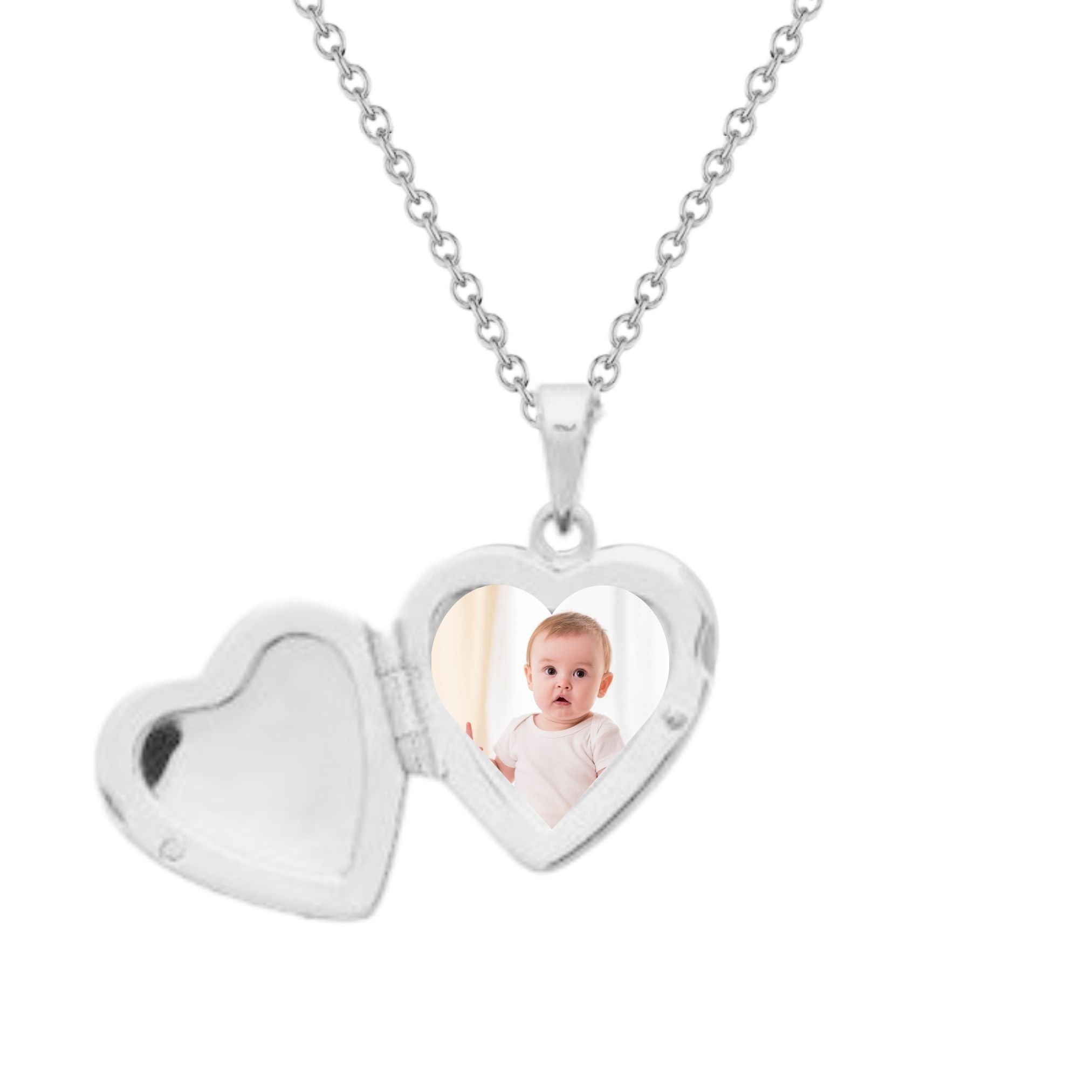 Collier Personnalisé Femme - Médaillon Coeur Secret - Argent 925