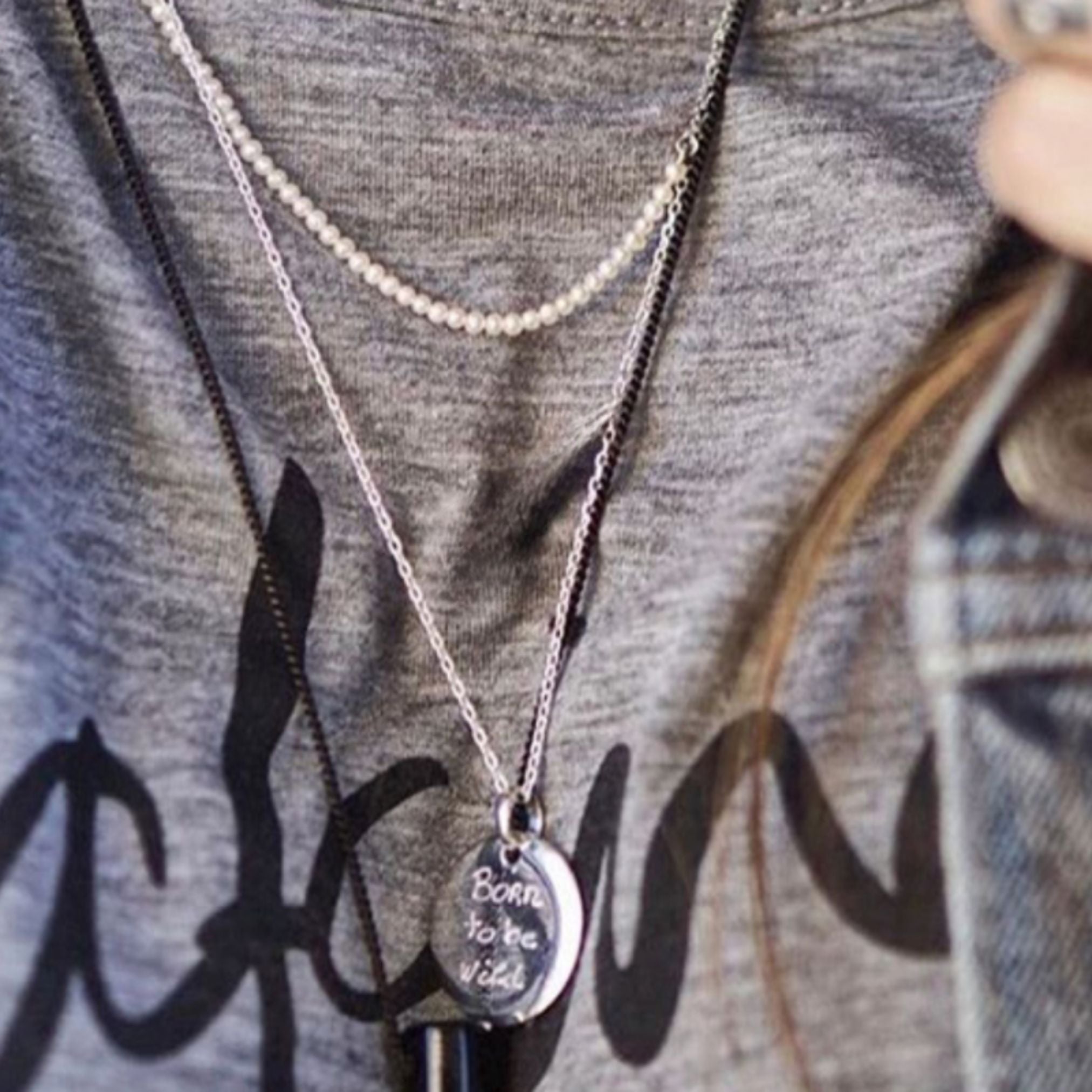 Collier personnalisé médaille bombée en argent 925 – Isabelle B