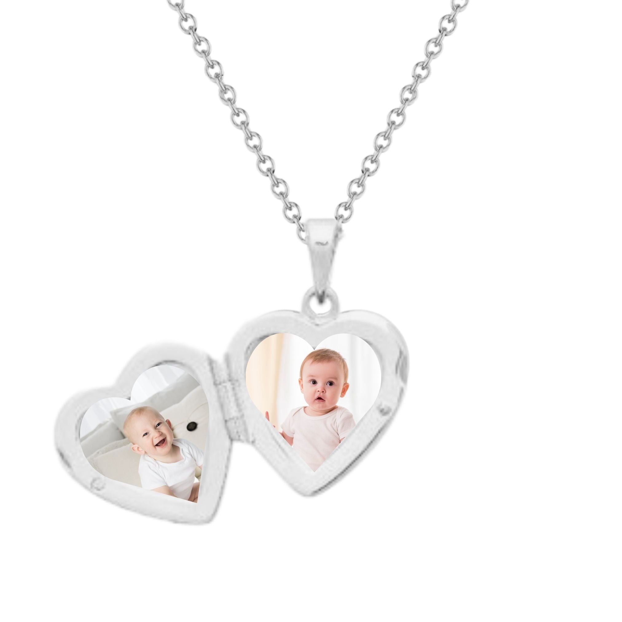 Collier Personnalisé Femme - Médaillon Coeur Secret - Argent 925