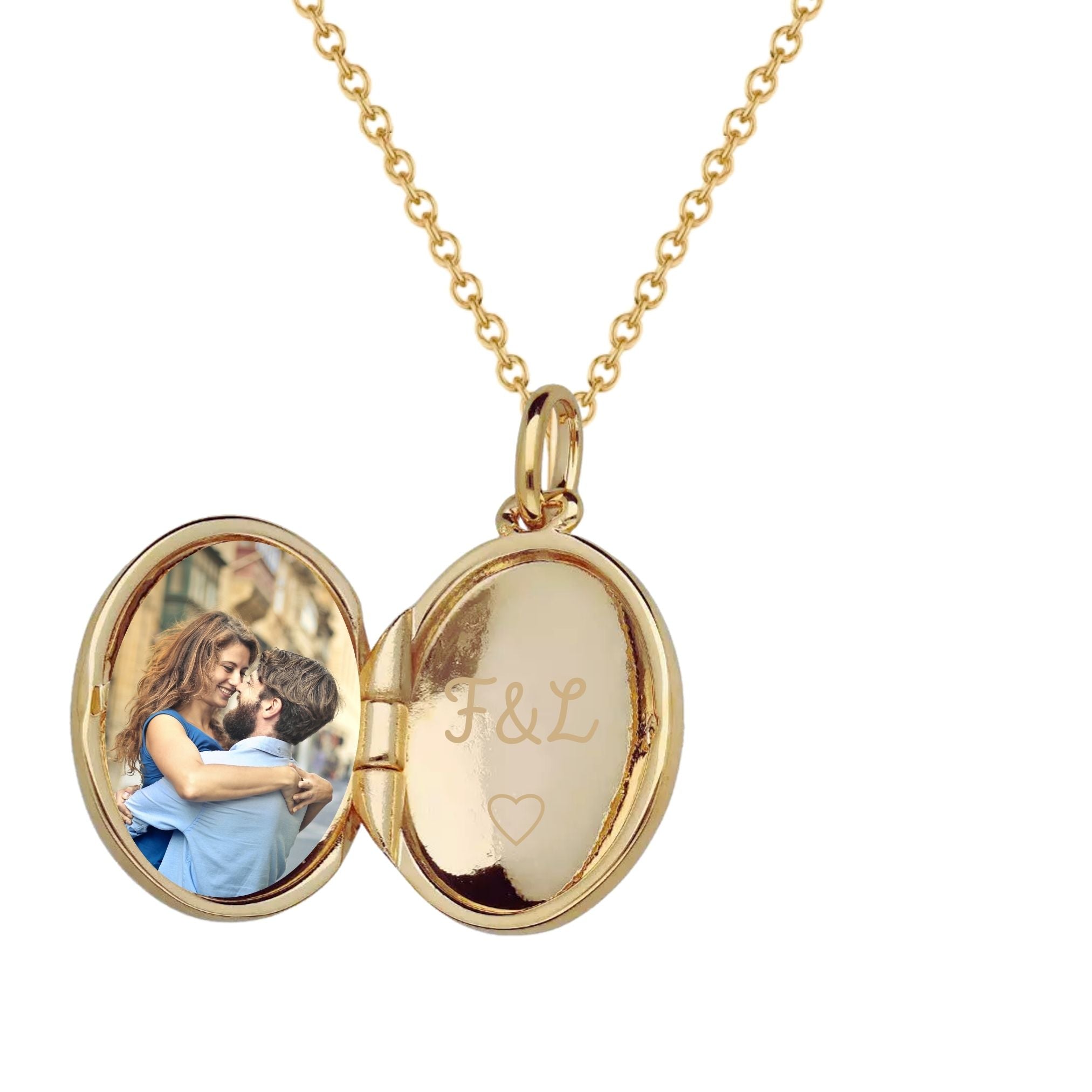 Collier Personnalisé Femme - Grand Médaillon Secret Rose des Vents - Plaqué Or 18K
