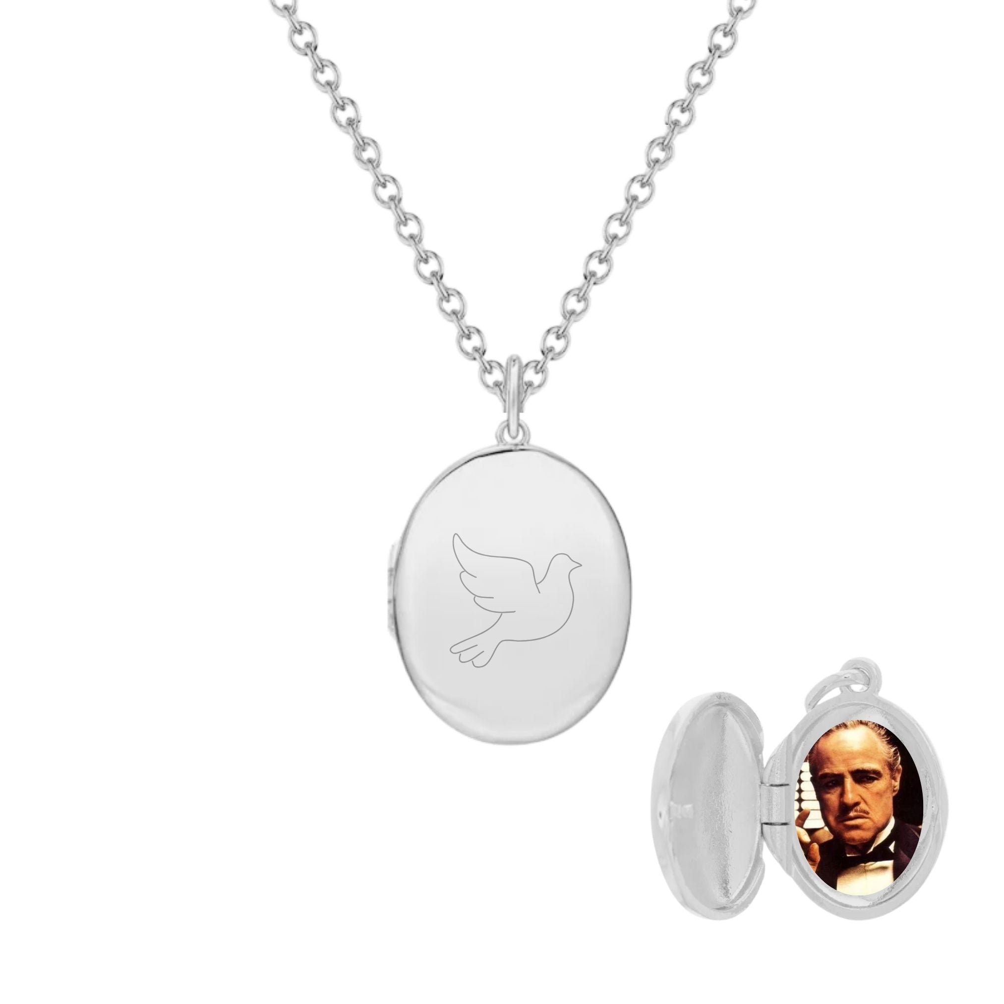 Collier Personnalisé Femme - Médaillon Secret - Argent 925