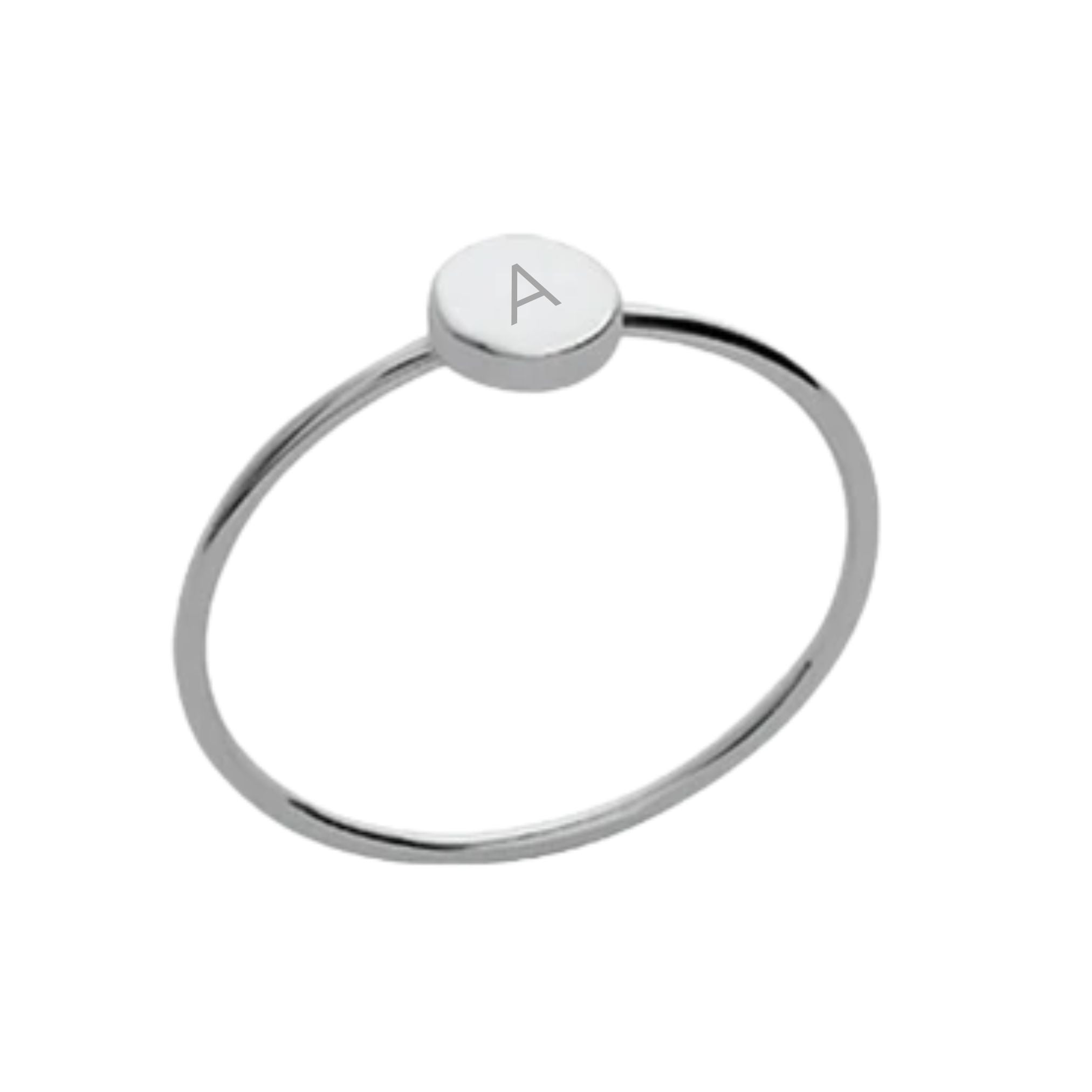Bague Personnalisée Femme – Mini Pastille – Argent 925