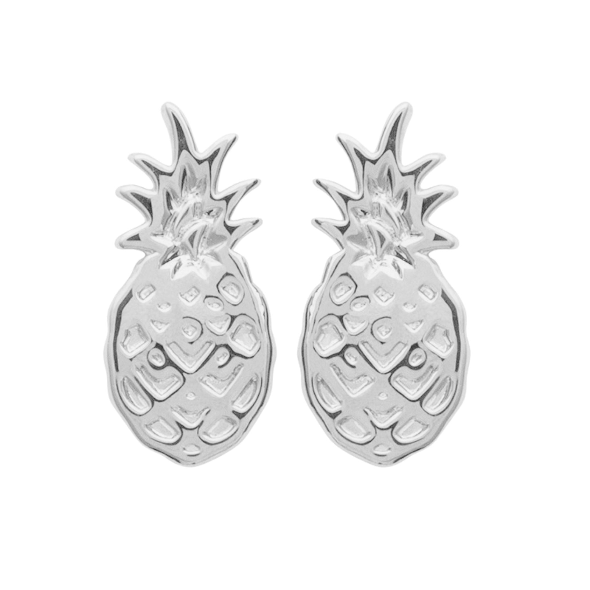 Boucles d'Oreilles - Ananas - Argent