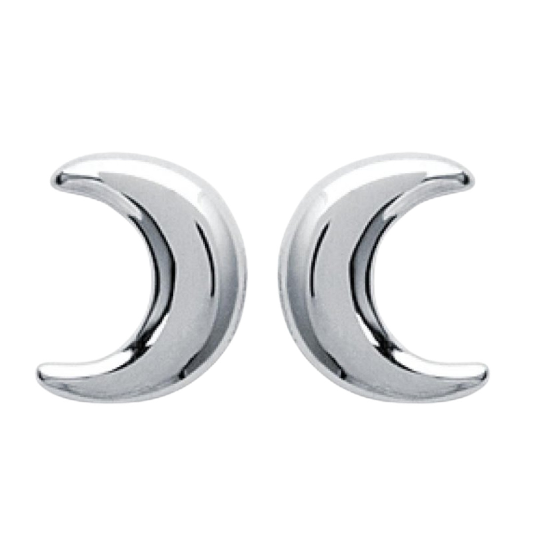 Boucles d'Oreilles - Croissant de Lune - Argent