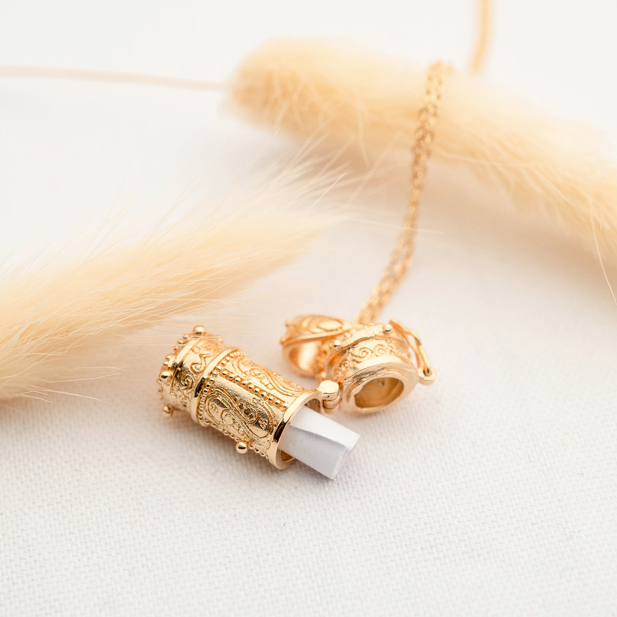 Collier Personnalisé Femme - Coffre à Secrets - Plaqué Or 18K