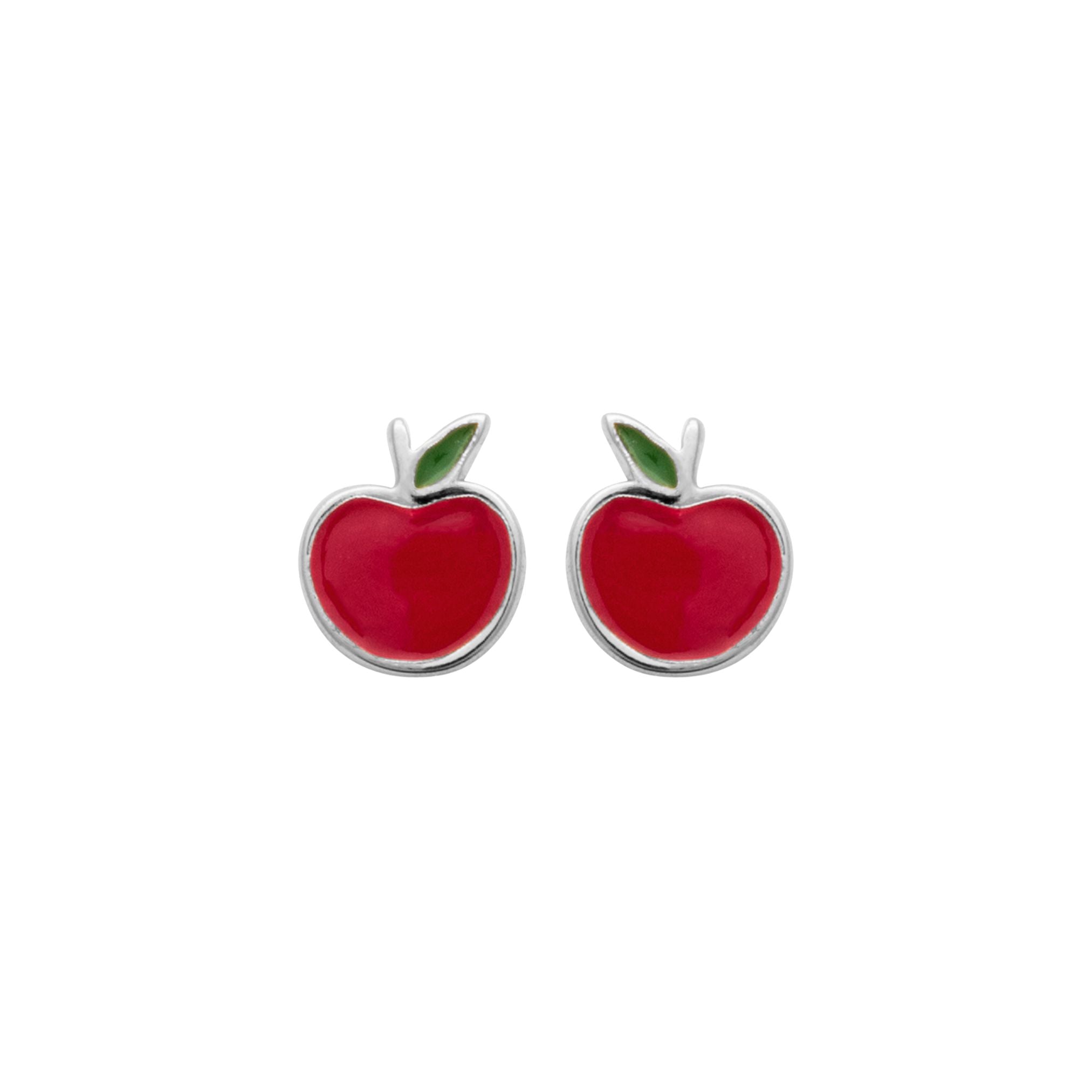Boucles d'Oreilles Enfant - Pommes - Argent 925