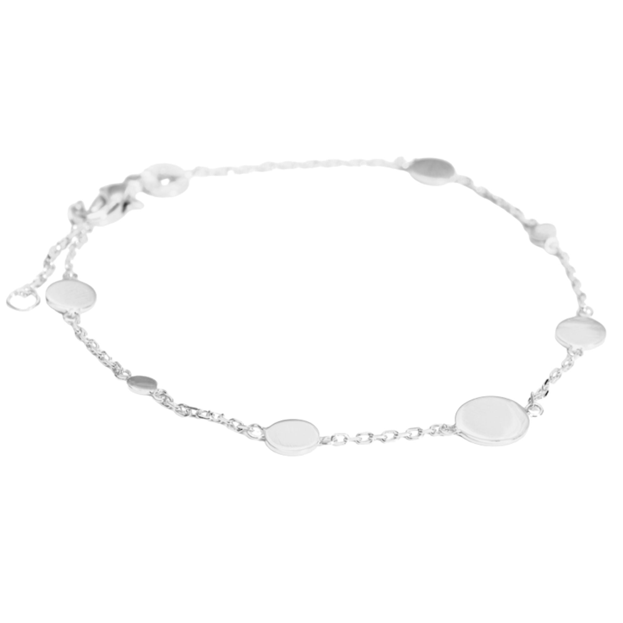 Bracelet Personnalisé - Pastille Initiale - Argent 925
