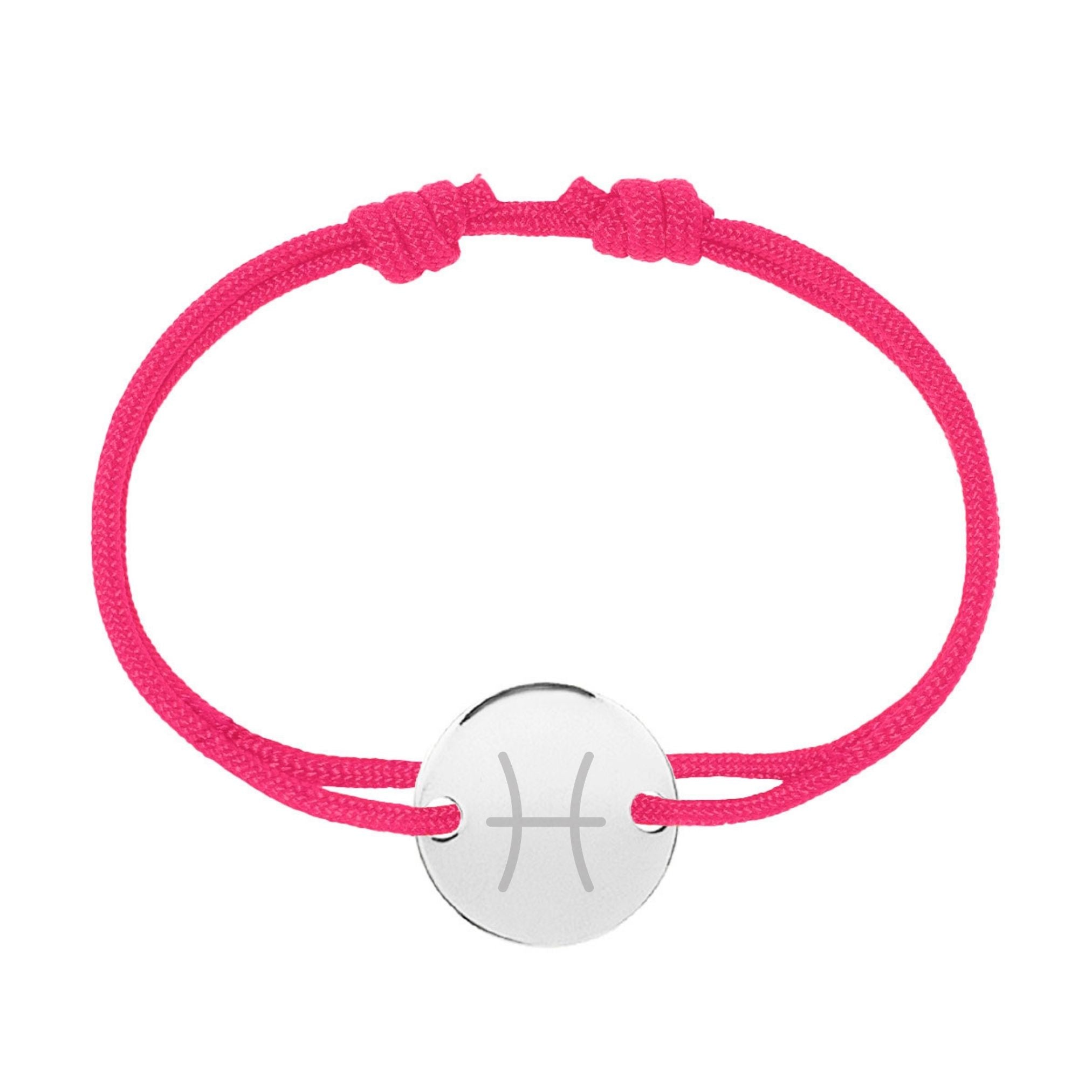 Bracelet Personnalisé Femme - Zodiaque, Pastille 15mm - Argent 925