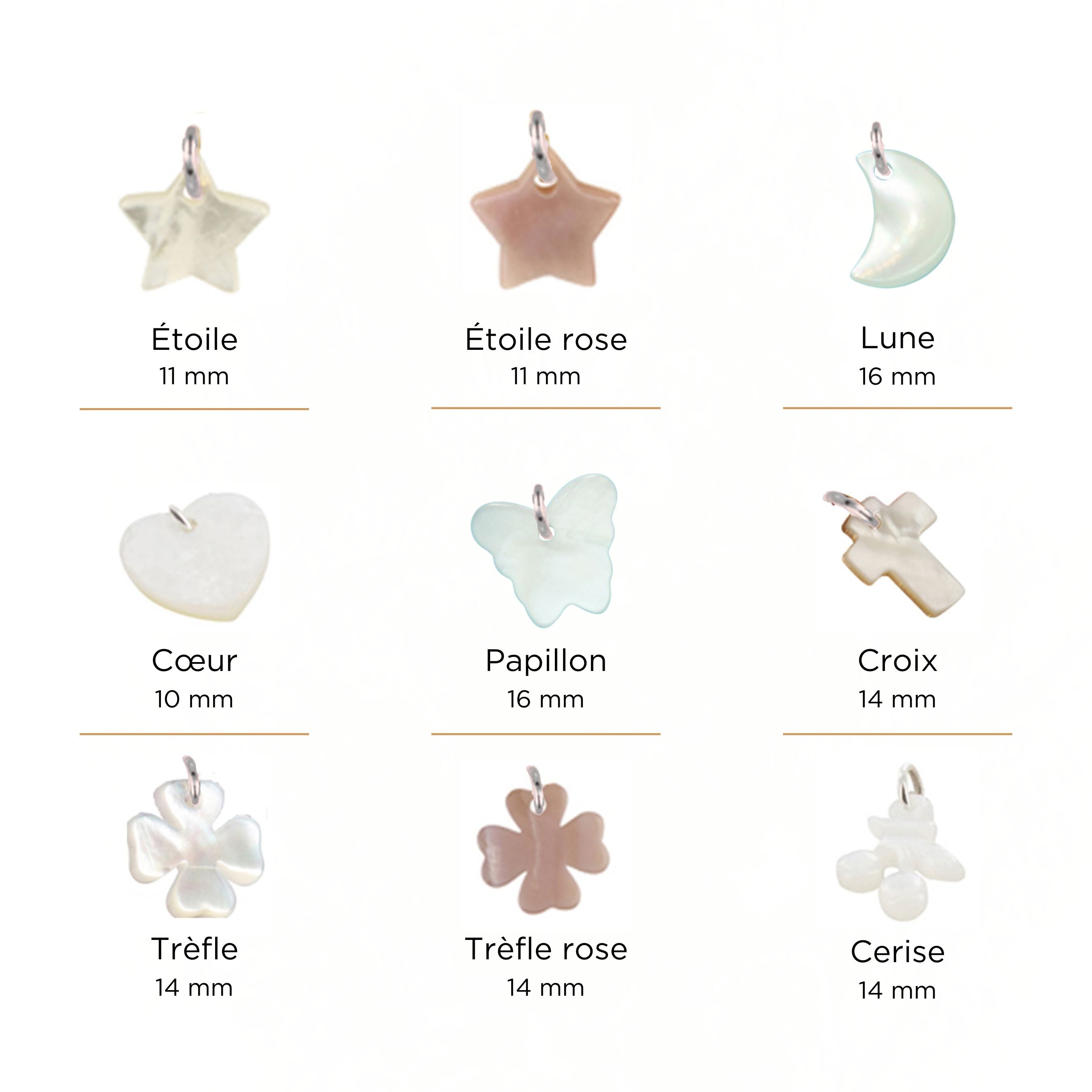 Acheter un Charm – Nacre – Argent 925