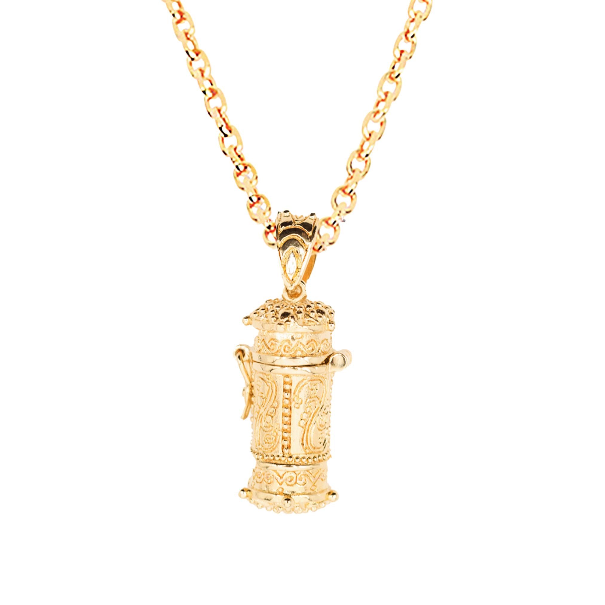 Collier Personnalisé Femme - Coffre à Secrets - Plaqué Or 18K