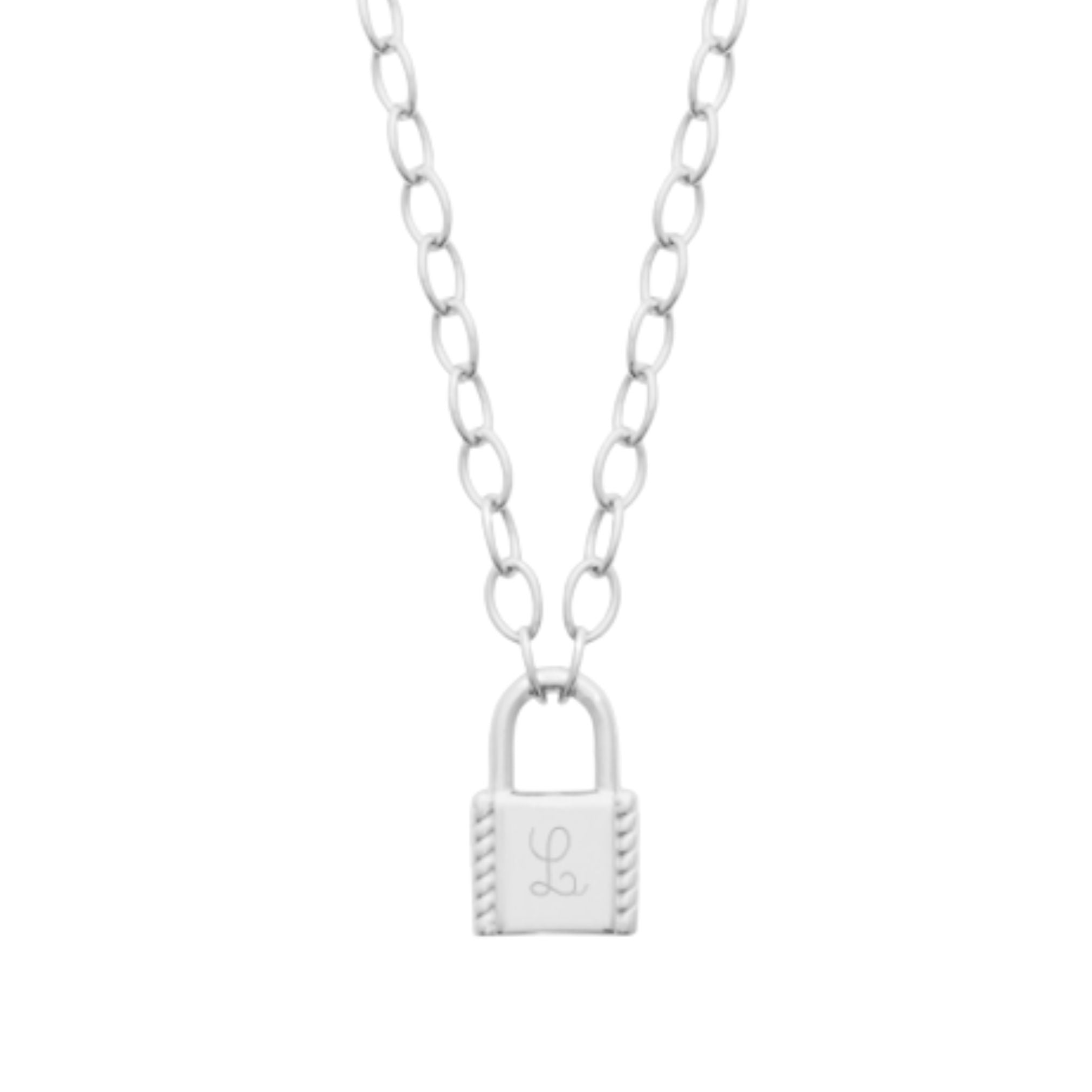 Collier Personnalisé Femme - Cadenas - Argent 925