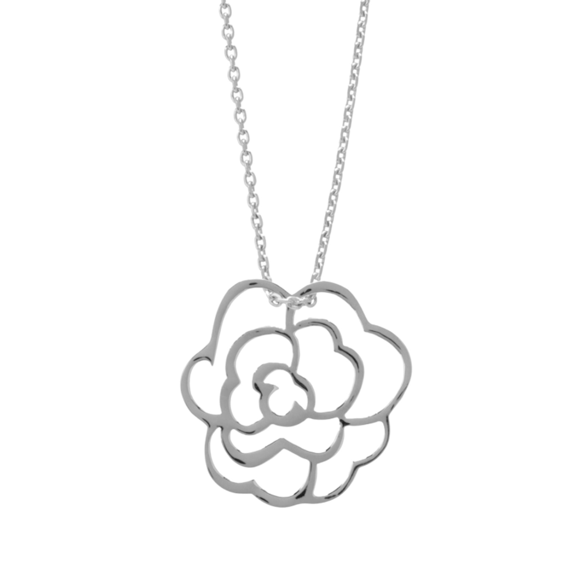 Collier Personnalisé Femme - Camélia - Argent 925