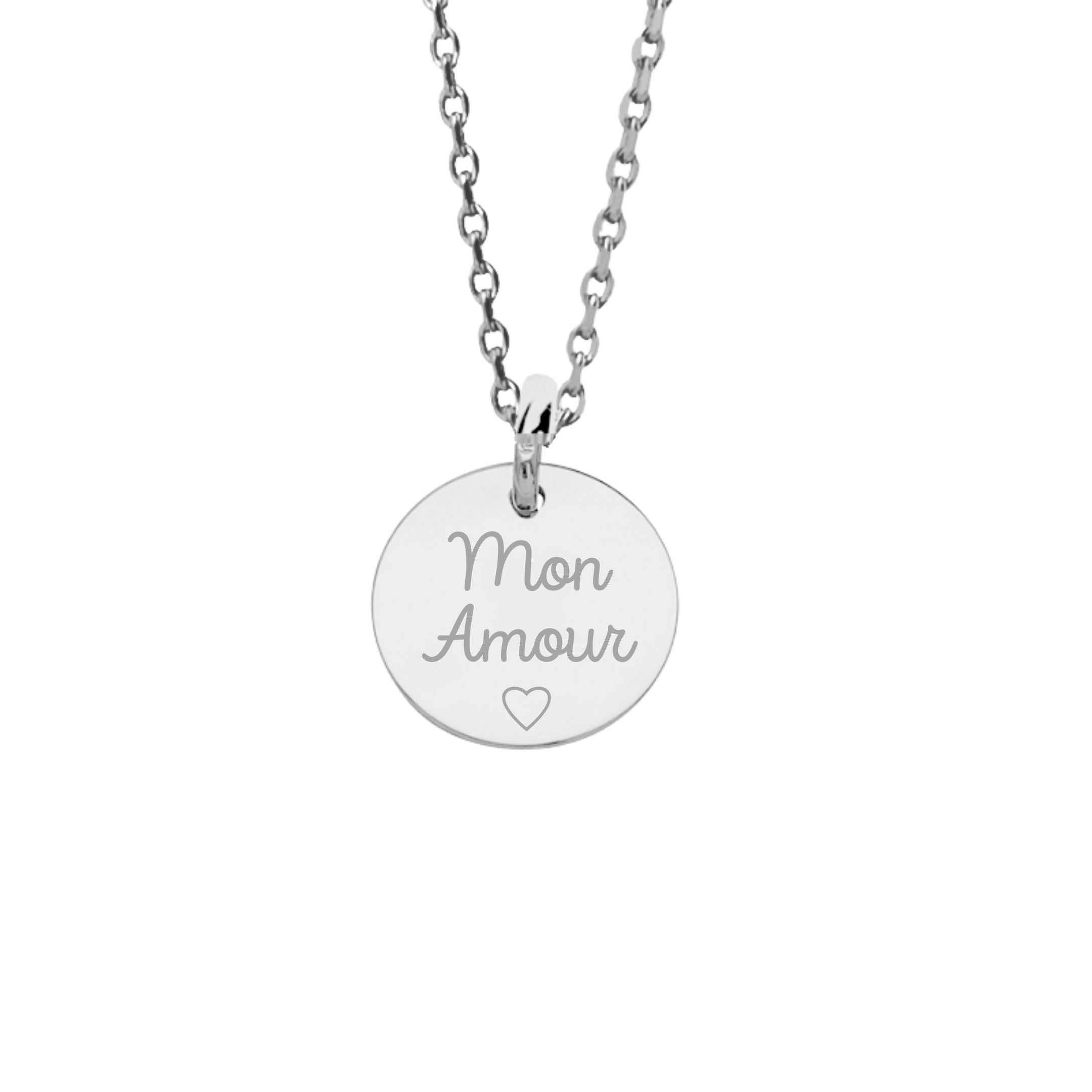 Collier Personnalisé Femme - Petite Médaille - Argent 925