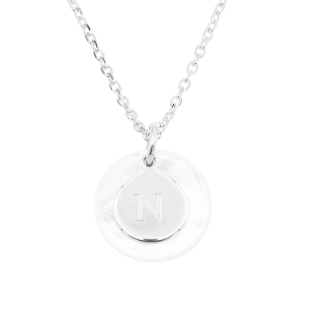 Collier Personnalisé Femme - Nacre & Médaille - Argent 925