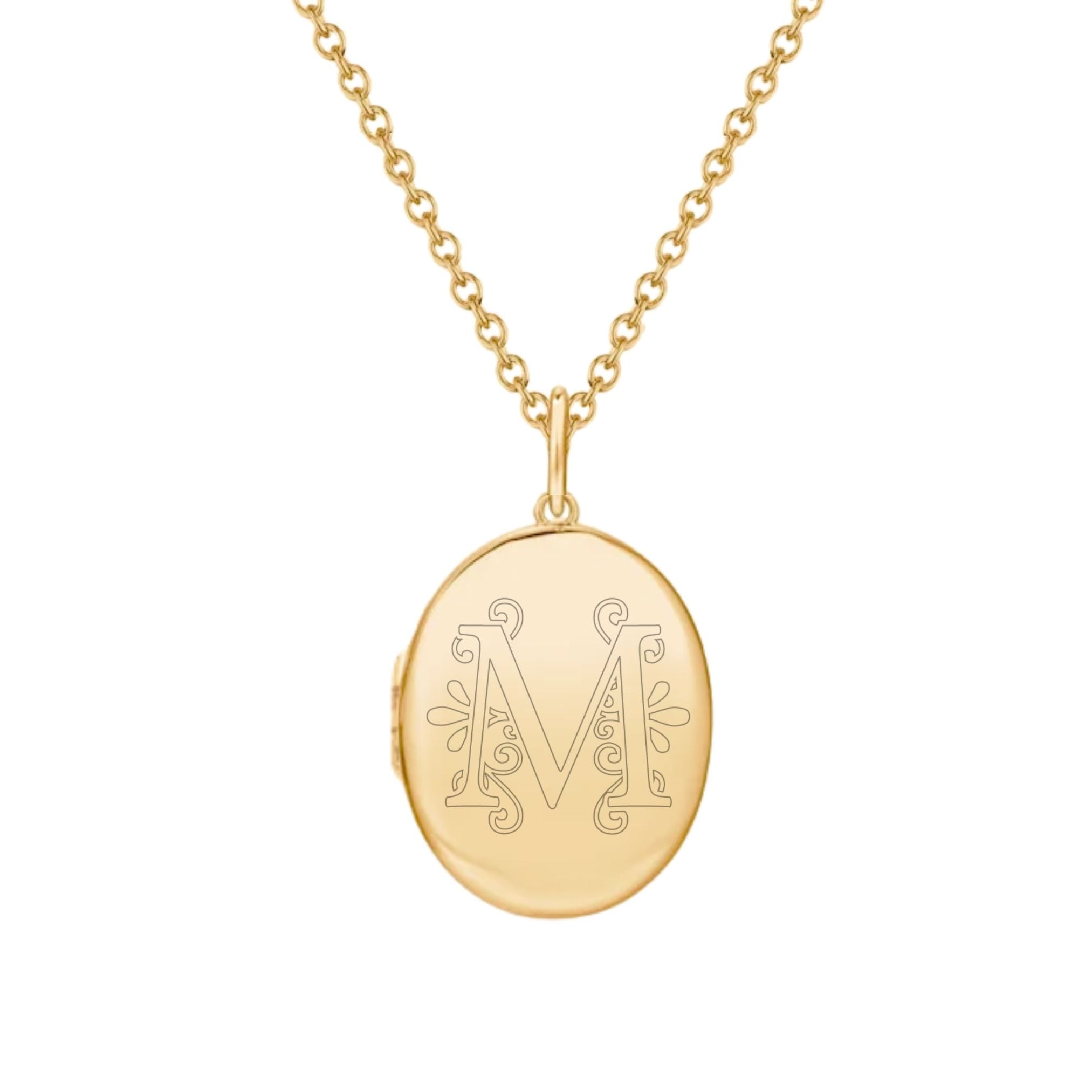 Collier Personnalisé Femme - Grand Médaillon Secret - Plaqué Or 18K