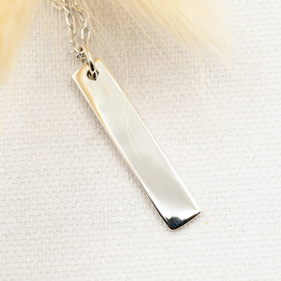 Collier Personnalisé Homme – Barrette – Argent 925