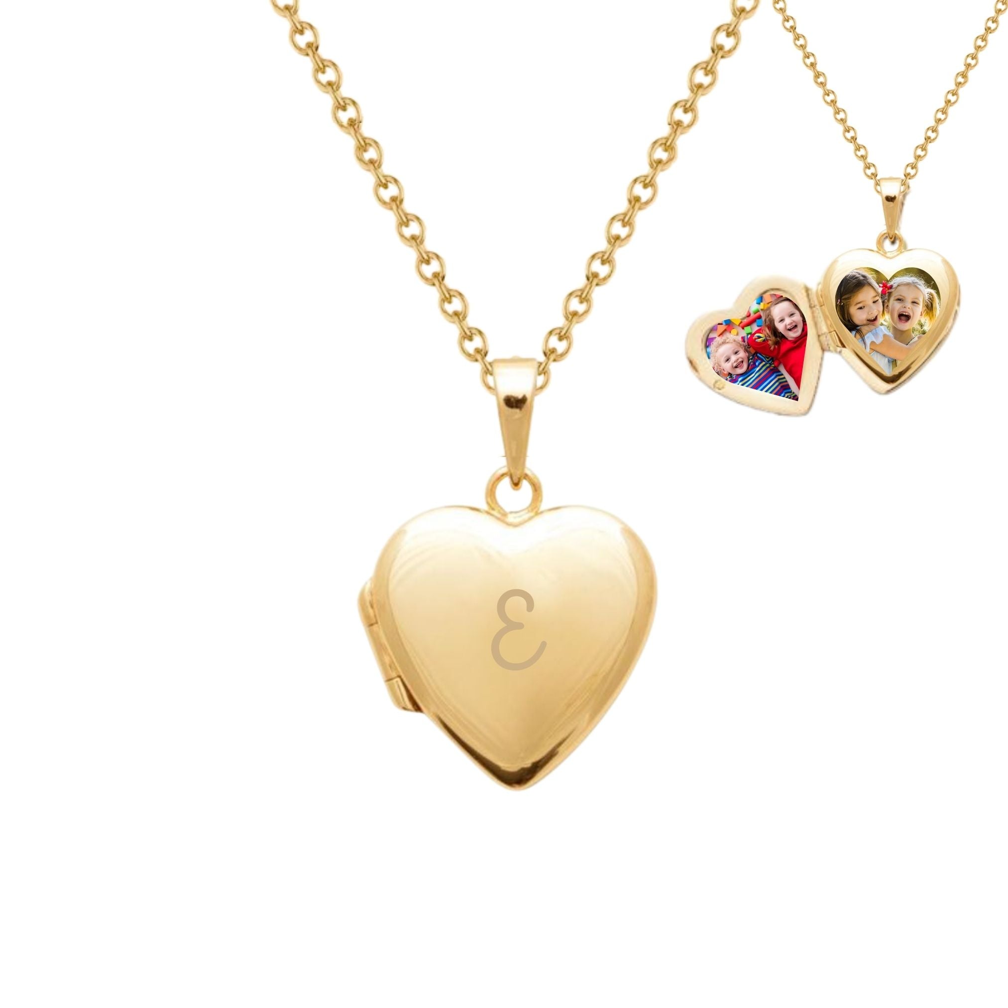Collier Personnalisé Femme - Médaillon Coeur Secret - Plaqué Or 18K