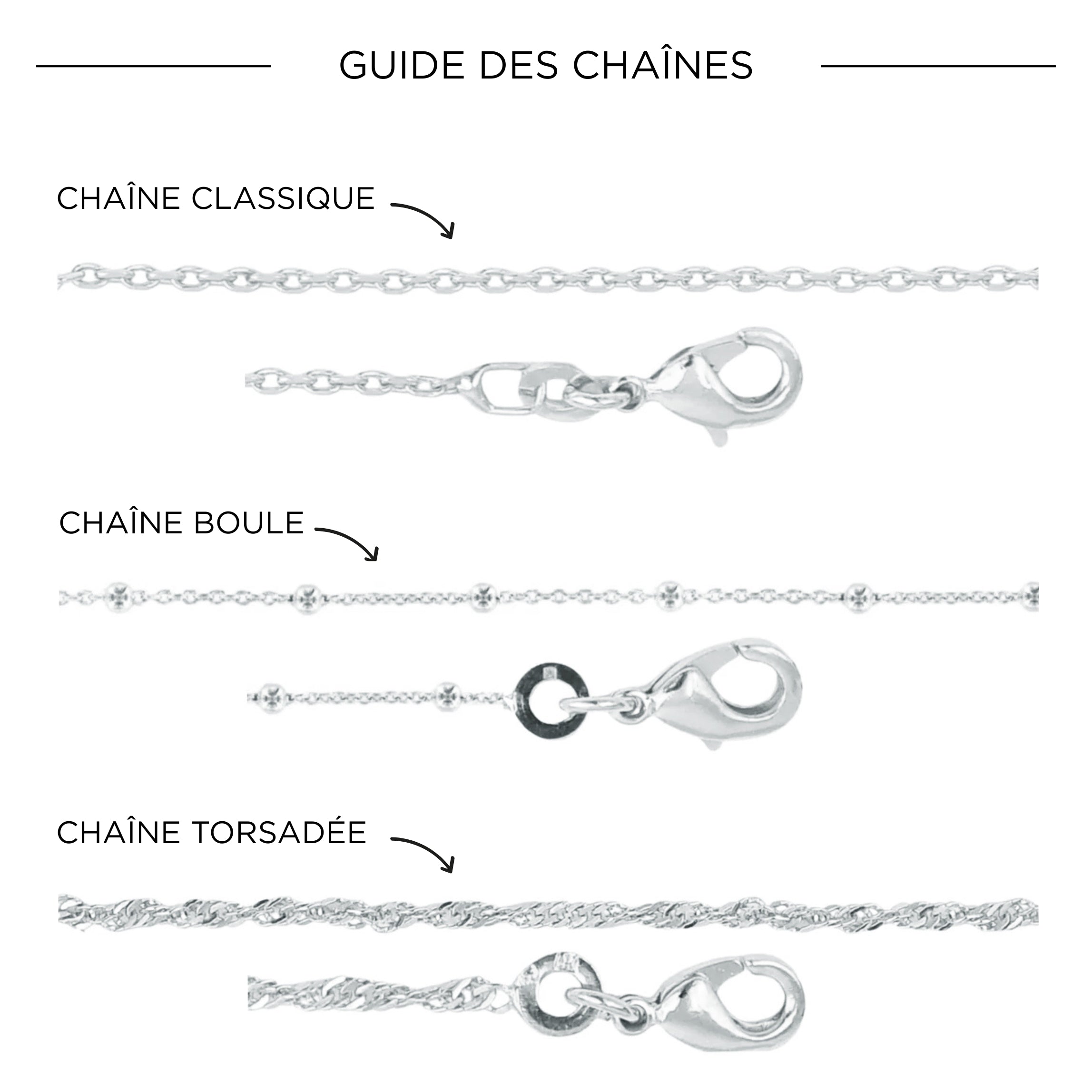 Collier Personnalisé Femme – Arabesque – Argent 925