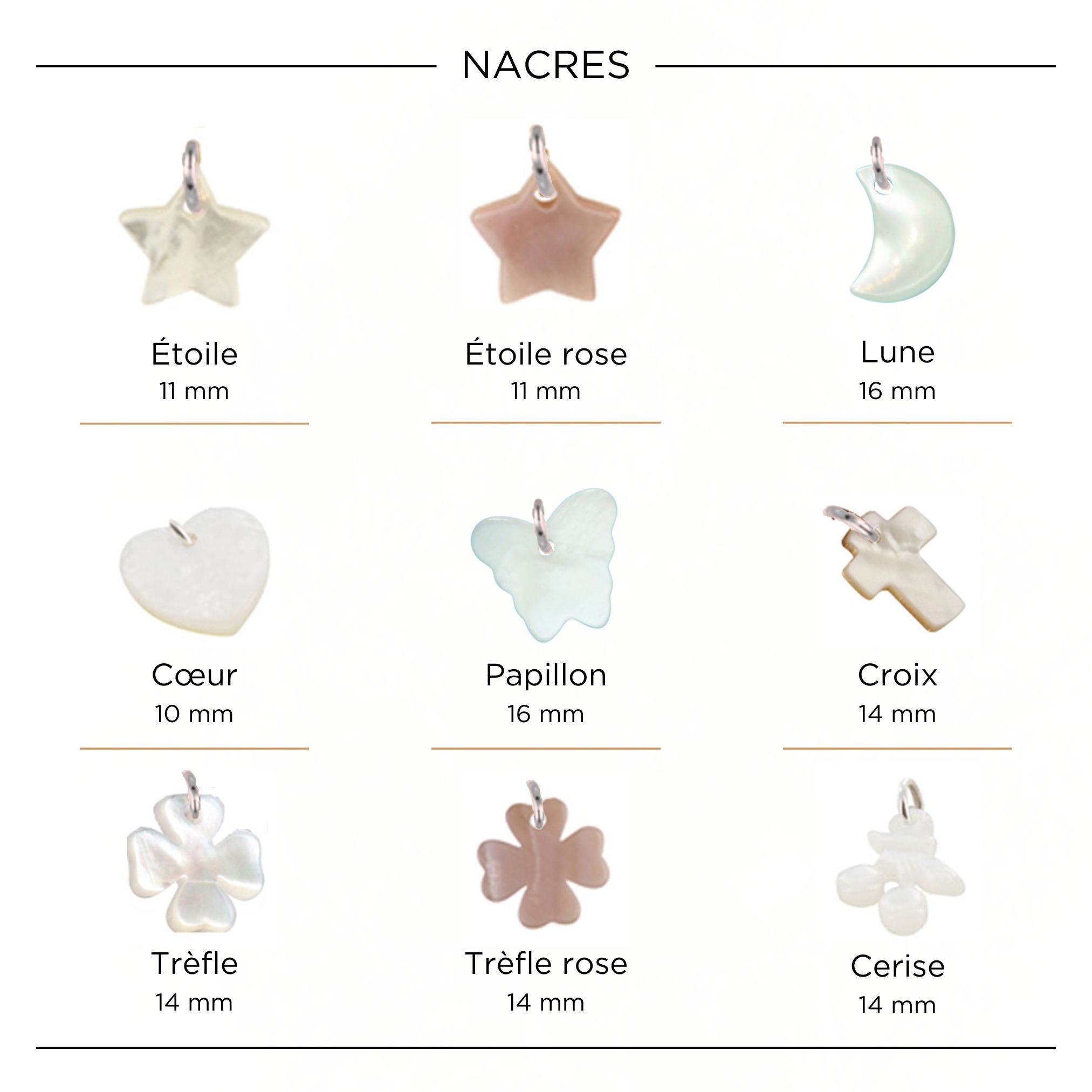 Collier Personnalisé Enfant – Médaille et Nacre – Plaqué Or 18K