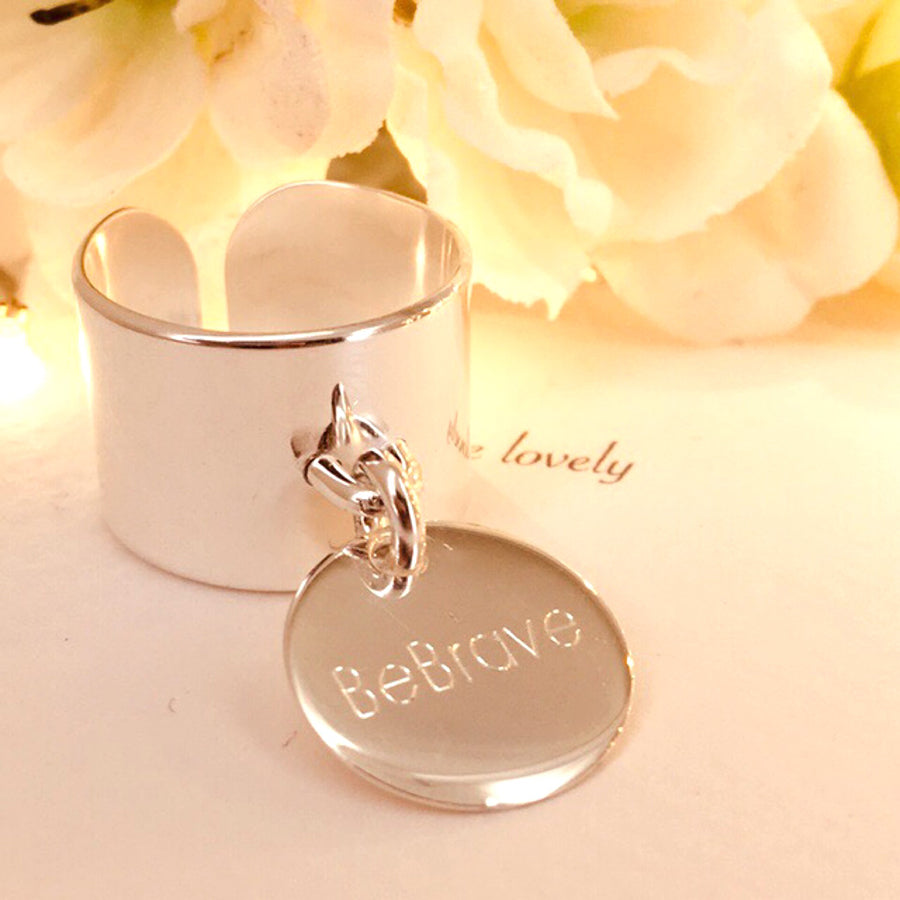 bague charm médaille isabelle b