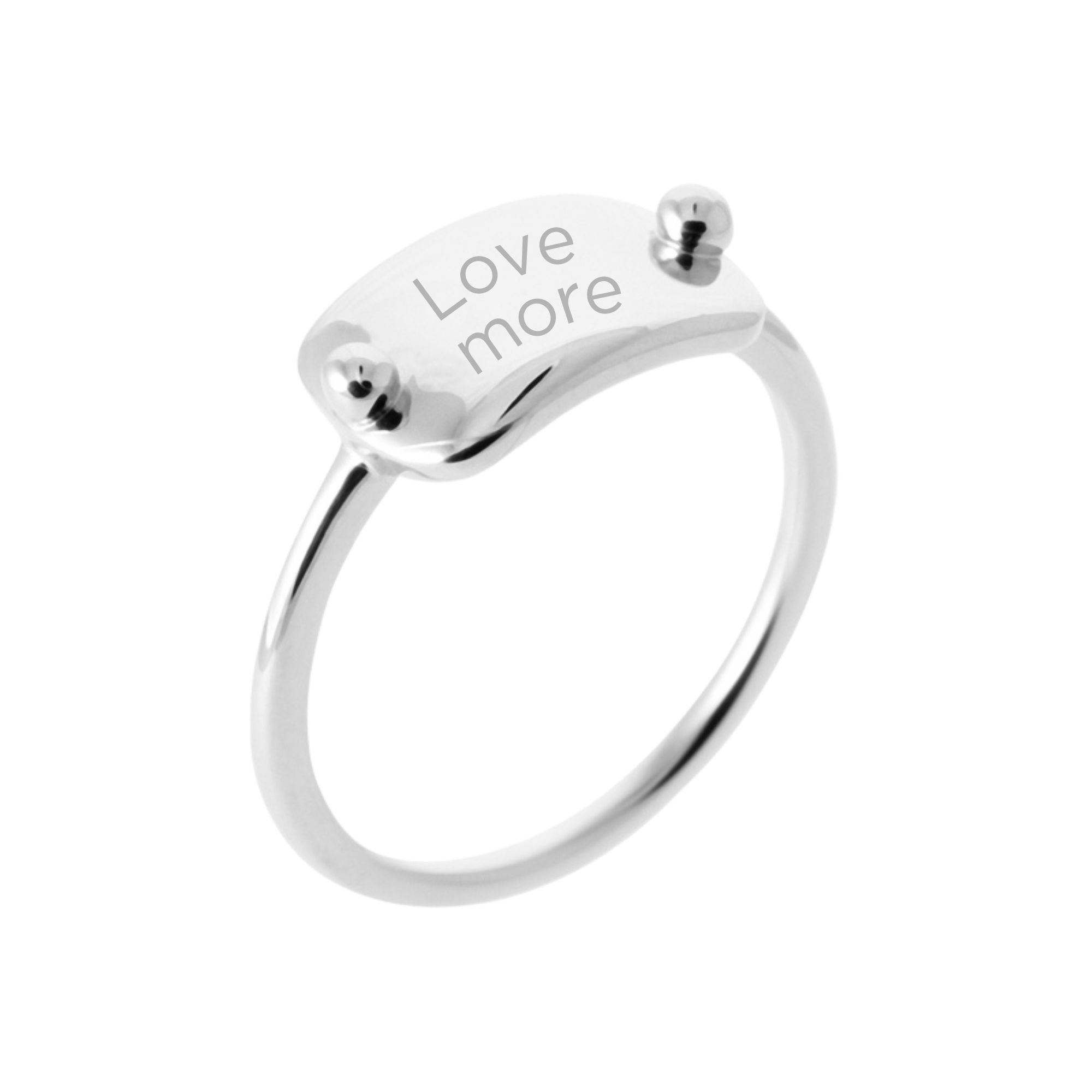 Bague Personnalisée Femme – Pastille Rectangulaire – Argent 925