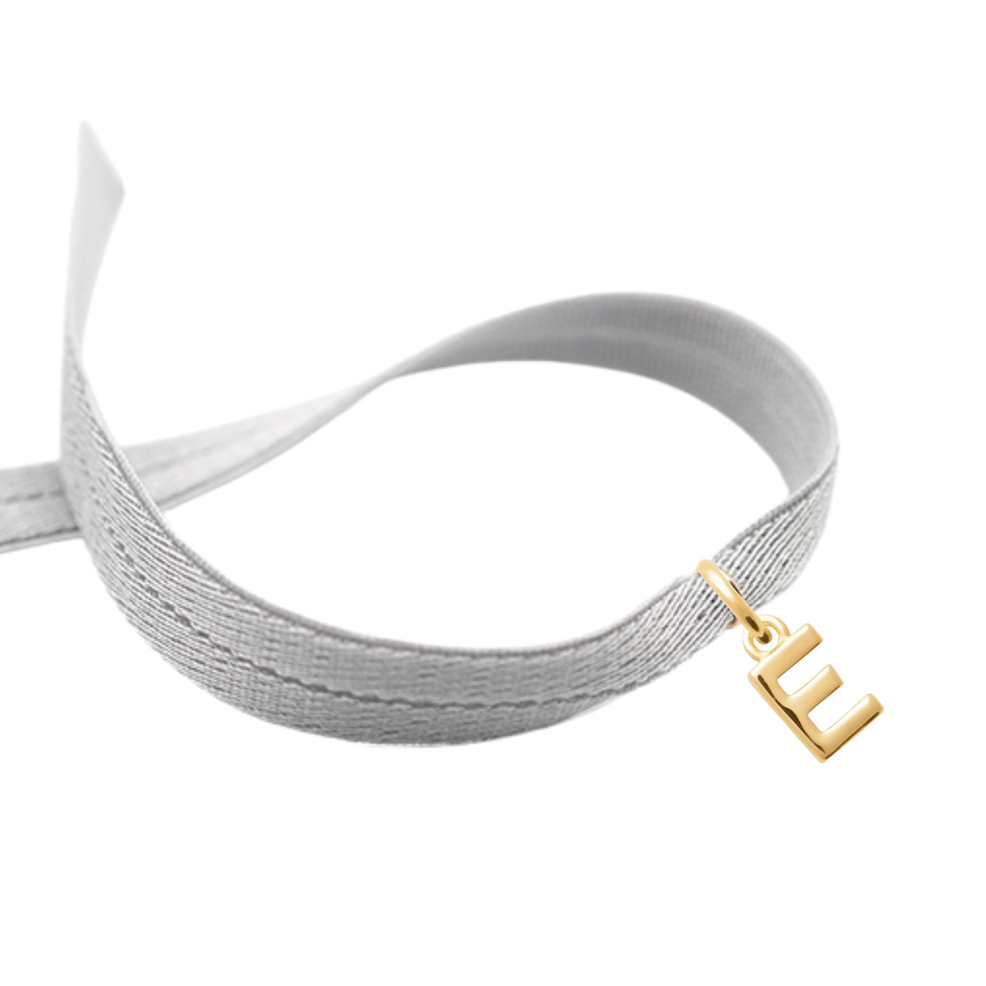 Bracelet Enfant Personnalisé – Cordon Élastique et Initiale – Plaqué Or 18K