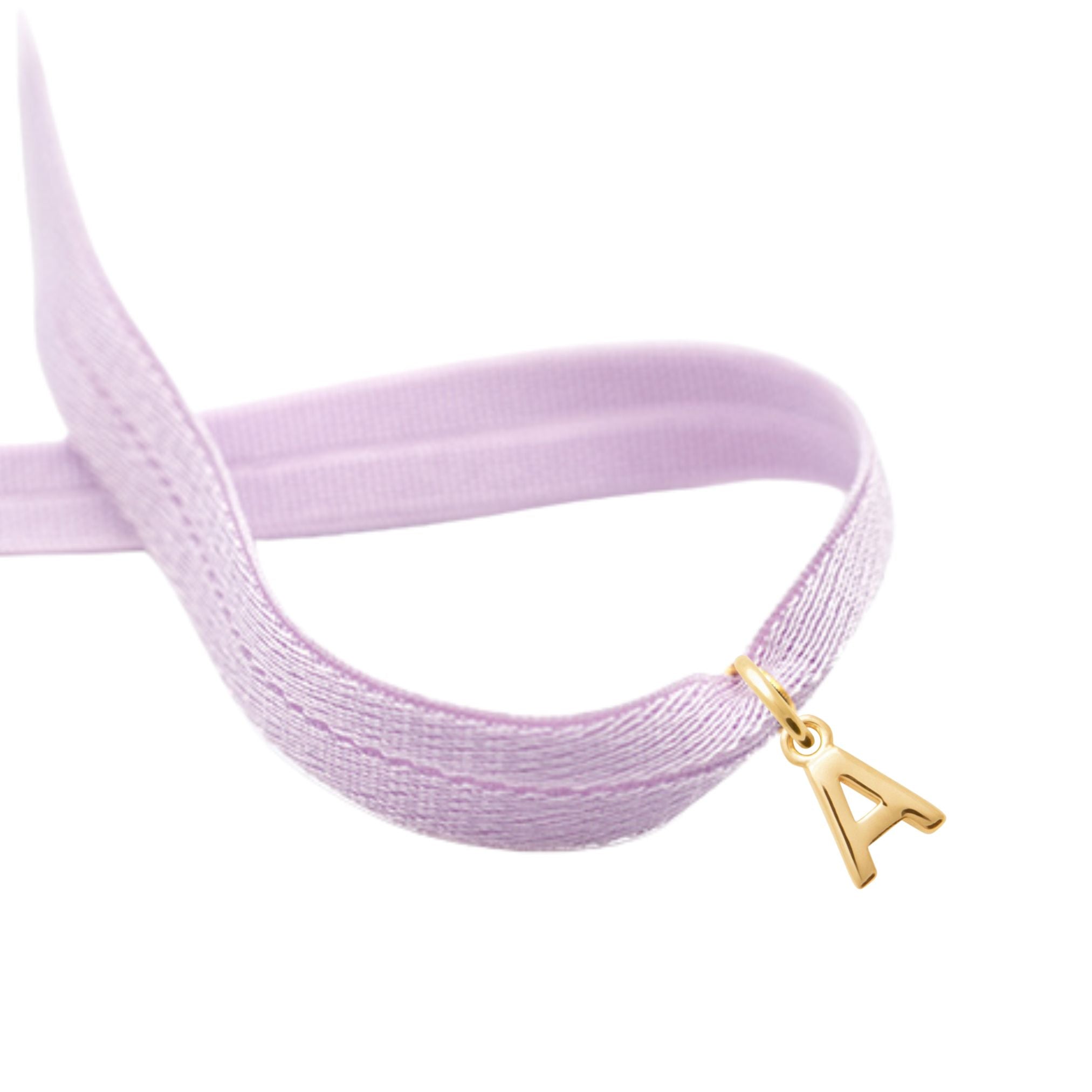 Bracelet Enfant Personnalisé – Cordon Élastique et Initiale – Plaqué Or 18K