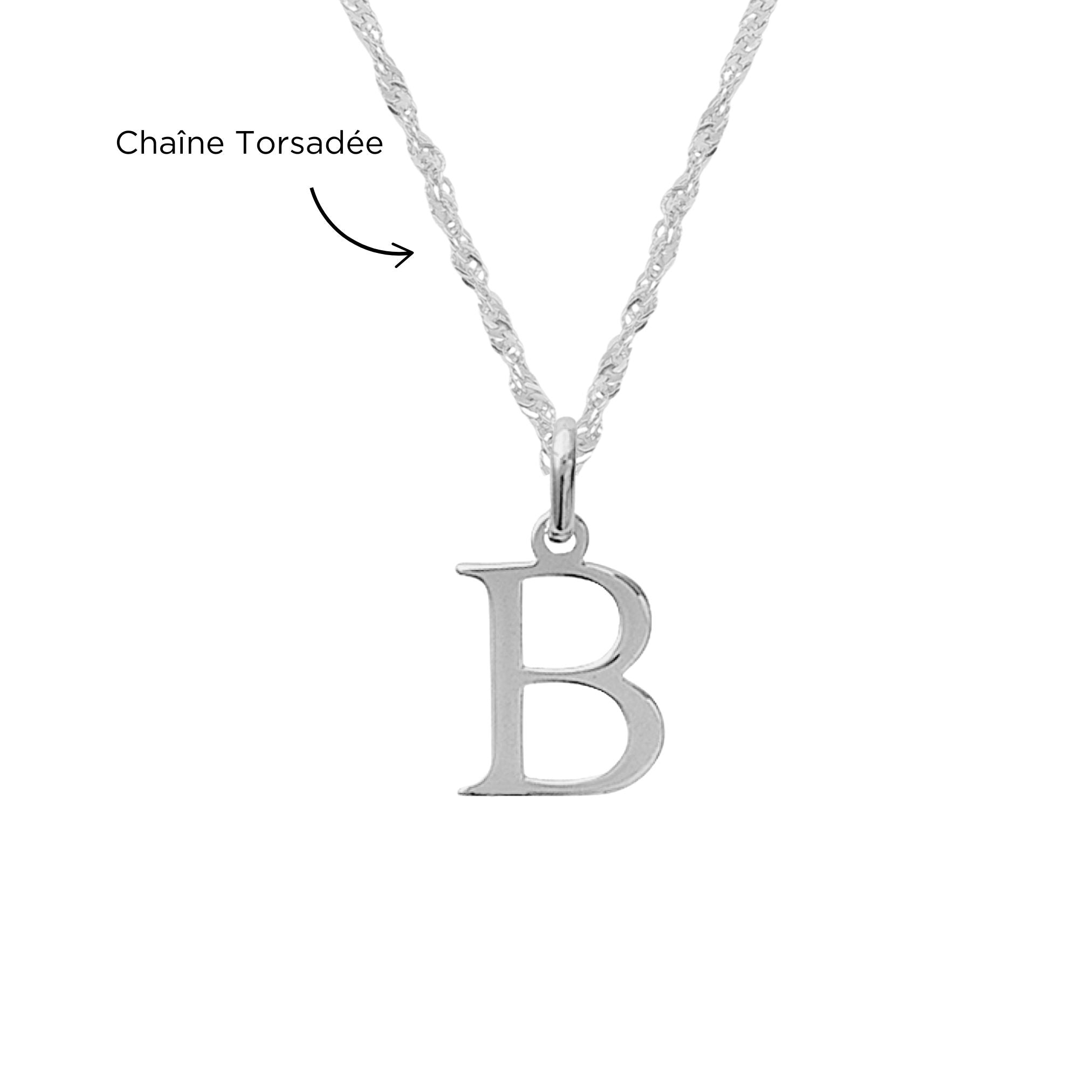 Collier Personnalisé Femme – Initiale – Argent 925