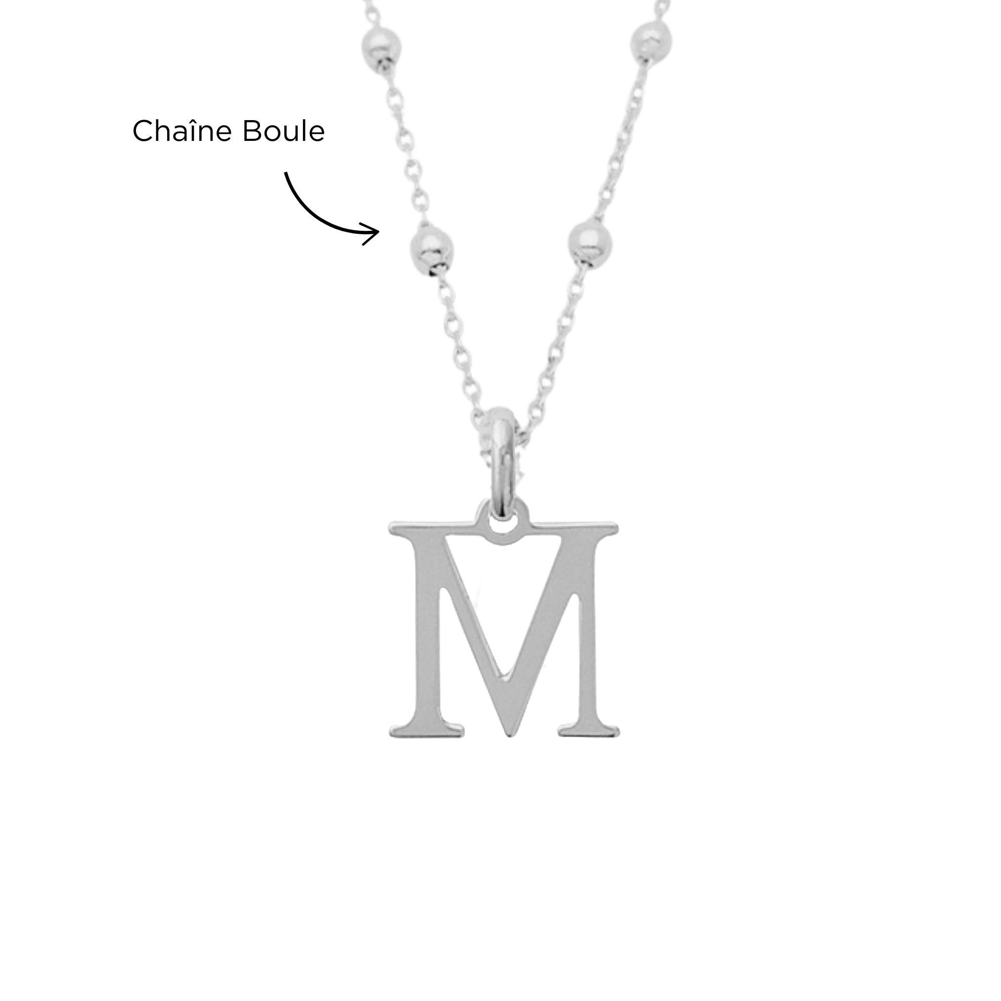 Collier Personnalisé Femme – Initiale – Argent 925